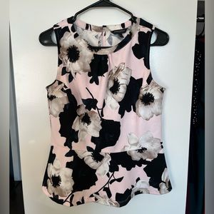 Banana Republic Sleeveless Floral Blouse Size Small